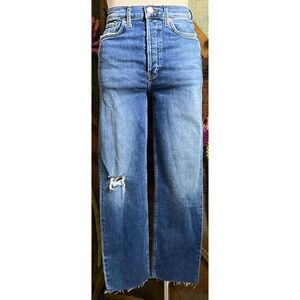 Re/Done Redone High Rise Stovepipe Jeans 27
